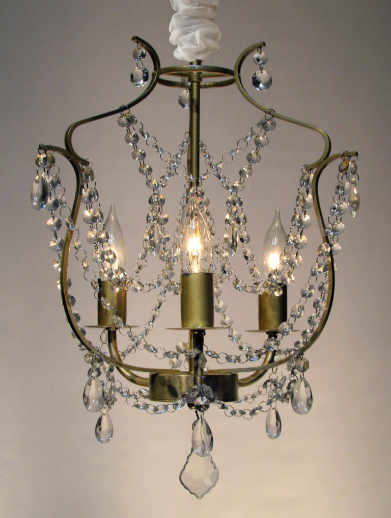 Antique Gold Crystal Chandelier West Coast Event Productions, Inc.