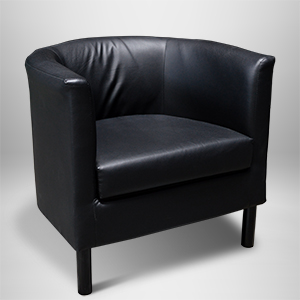 Barrel Chairs Black Leather West, Black Leather Barrel Chair