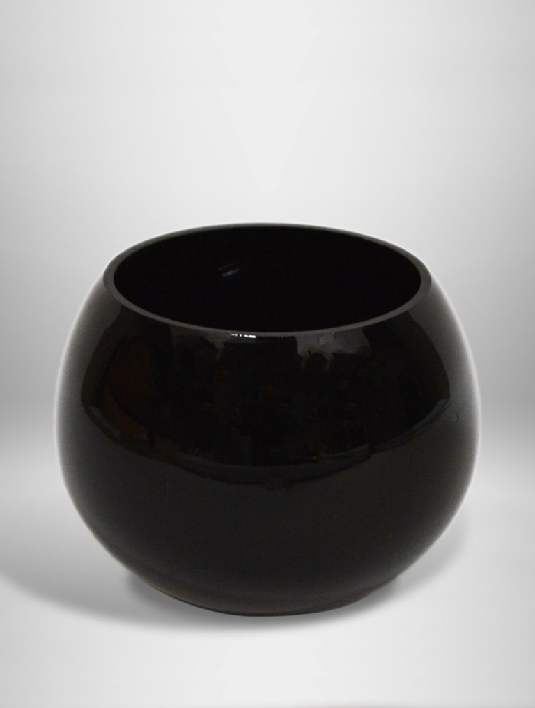 Black Fishbowl Vase West Coast Event Productions, Inc.