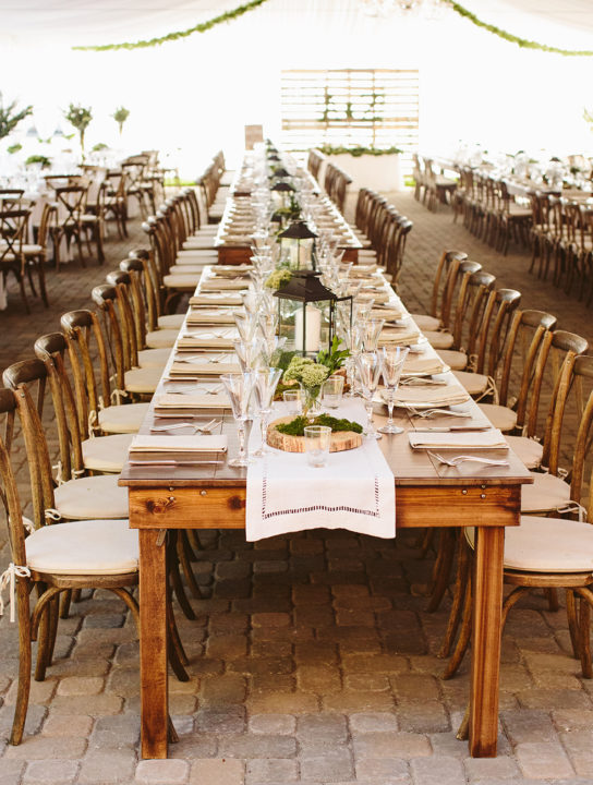 Walnut Farm Tables - West Coast Event Productions, Inc.