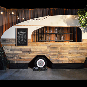 wooden food carts