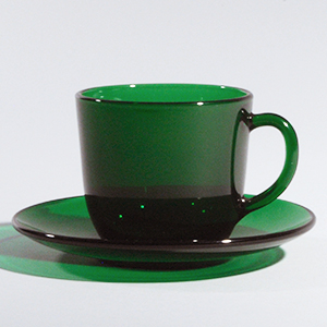 Green Glass Mug