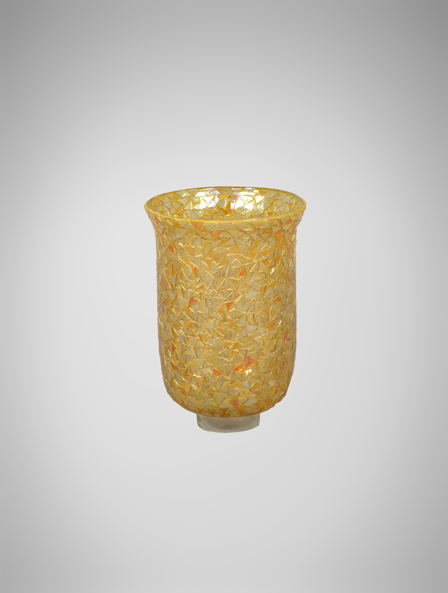 Gold Mosaic Candle Holder - West Coast Event Productions, Inc.