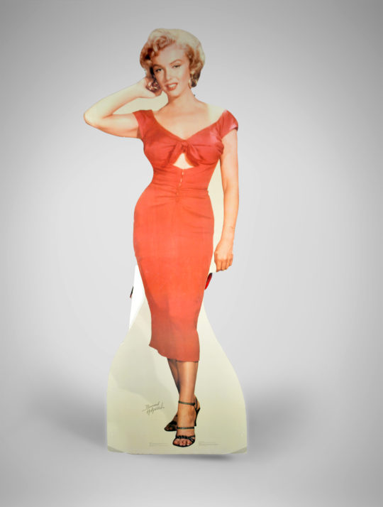 Marilyn Monroe Red Dress Cardboard Cutout - West Coast Event ...