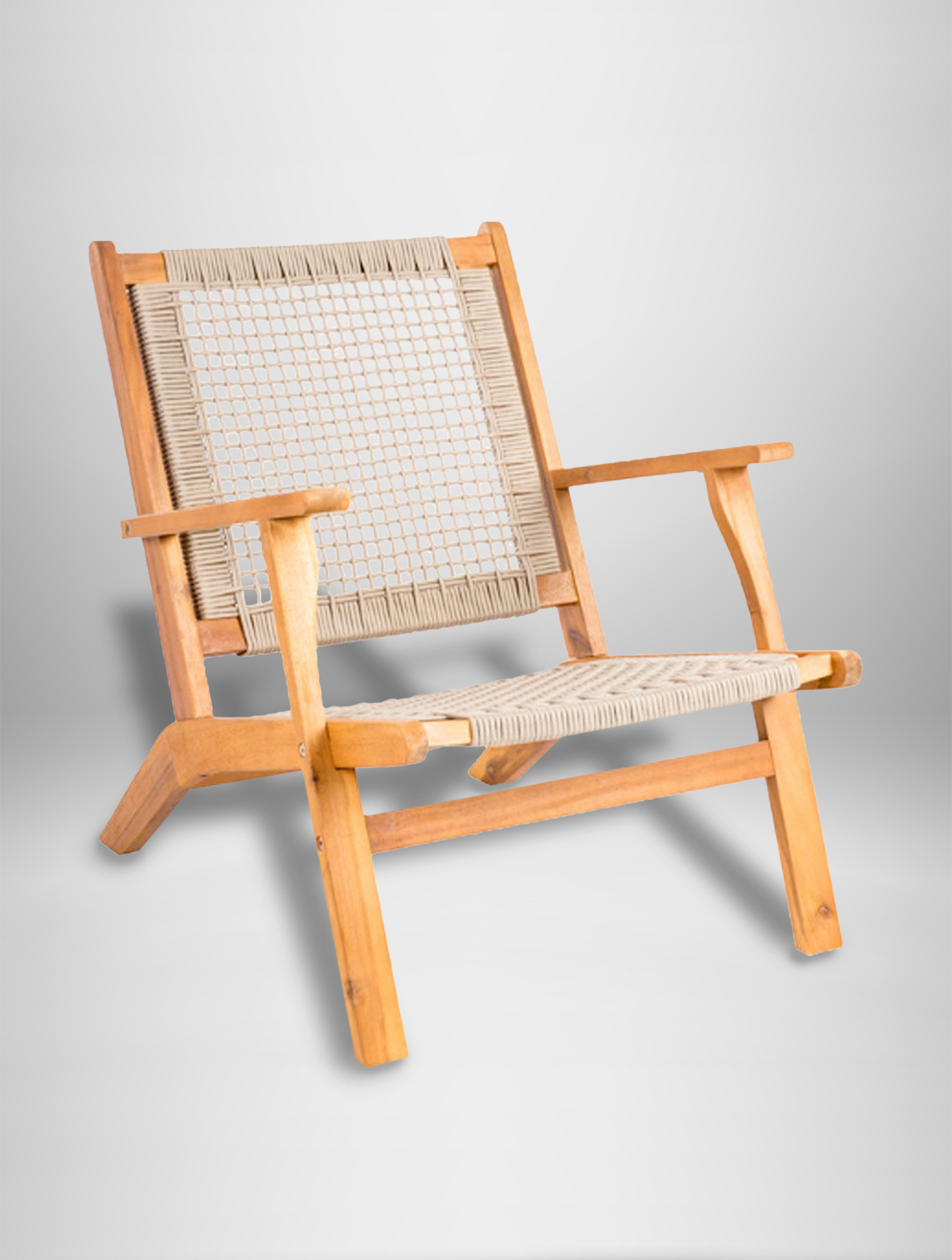 Plastic woven lounge chair hot sale