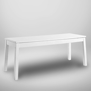 White Wooden Bench - West Coast Event Productions, Inc.